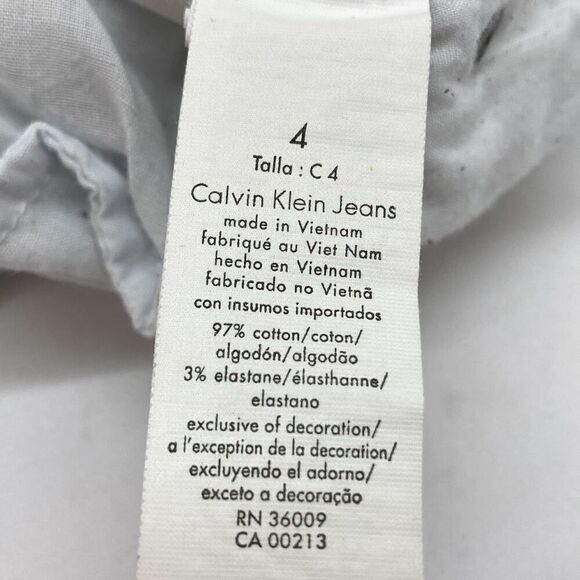 CALVIN KLEIN Power Stretch Crop Slim Skinny Casual Jeans Women’s size 4 - Picture 7 of 13